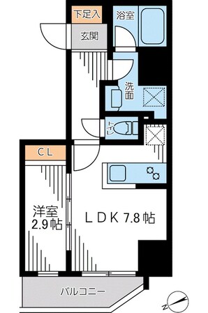 門前仲町駅 徒歩7分 11階の物件間取画像